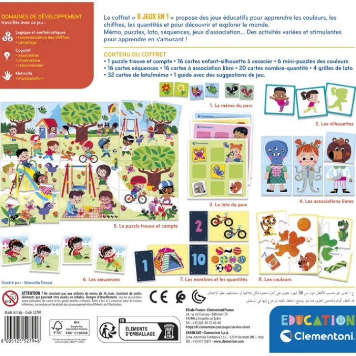 Clementoni L'Alphabet Et Les Mots|8 jeux en 1