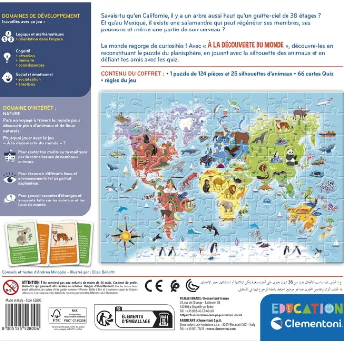 Clementoni La Géographie Et La Nature|À la découverte du monde