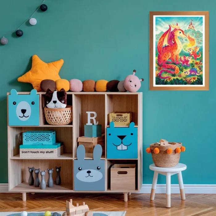 Clementoni Cartes|Illustrations|A Dragon Family - 60 pièces