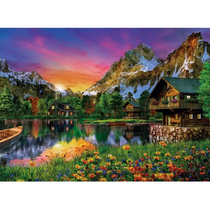 Clementoni Paysages|Football|Alpine Lake - 6000 pièces