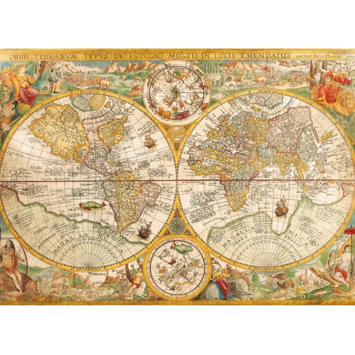 Clementoni Football|Vintage|Ancient map - 2000 pièces