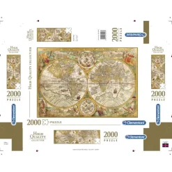 Clementoni Football|Vintage|Ancient map - 2000 pièces