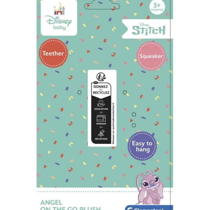 Clementoni Hochets|Angel, ma peluche de voyage