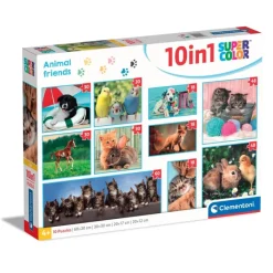Clementoni Cartes|Animaux|Animal Friends - 1x60 + 2x48 + 4x30 + 3x18 pièces