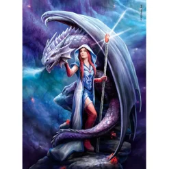 Clementoni Football|Vintage|Anne Stokes - Dragon Mage - 1000 pièces