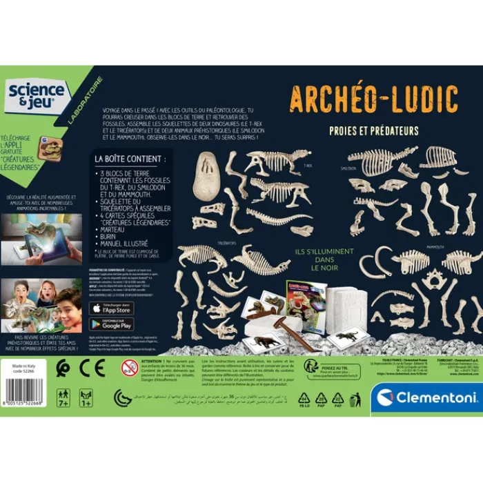Clementoni Dinosaures|Archéo Ludic - Proies et Prédateurs