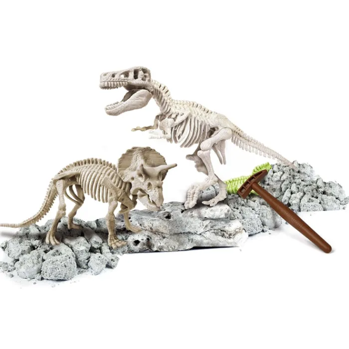 Clementoni Dinosaures|Archéo Ludic - T-Rex & Tricératops