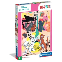 Clementoni Cartes|Personnages Disney|Aristocats - 104 pièces