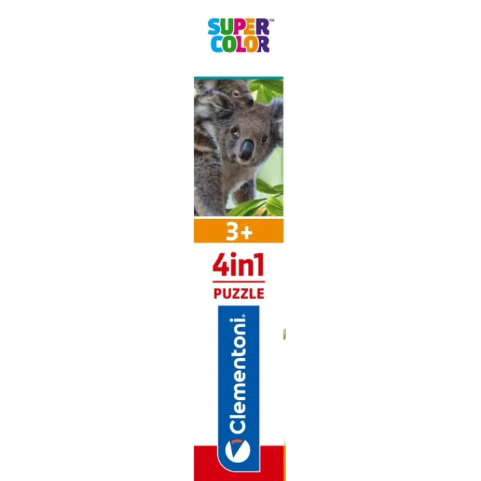 Clementoni Cartes|Animaux|Baby Cuddles - 1x12 + 1x16 + 1x20 + 1x24 pièces