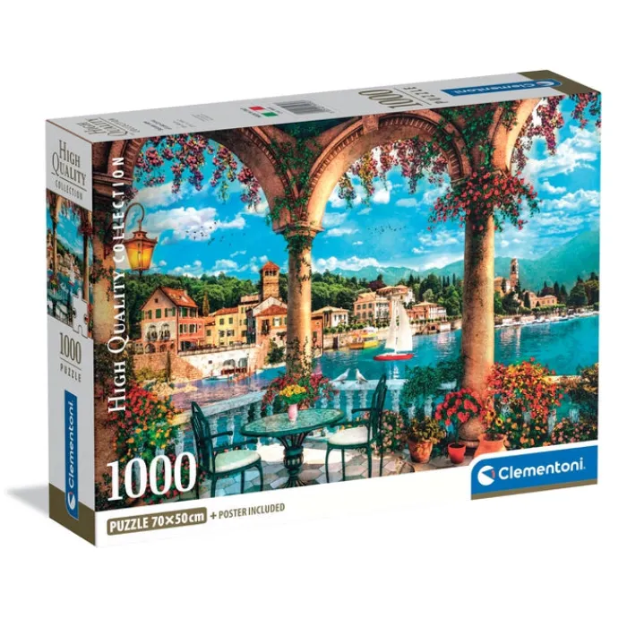 Clementoni Football|Vintage|Balcony View Of Lake Como - 1000 pièces