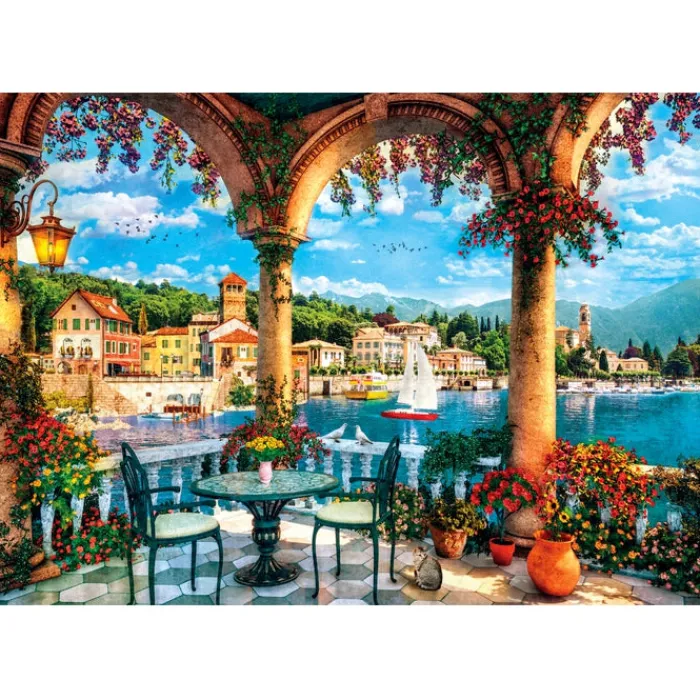 Clementoni Football|Vintage|Balcony View Of Lake Como - 1000 pièces
