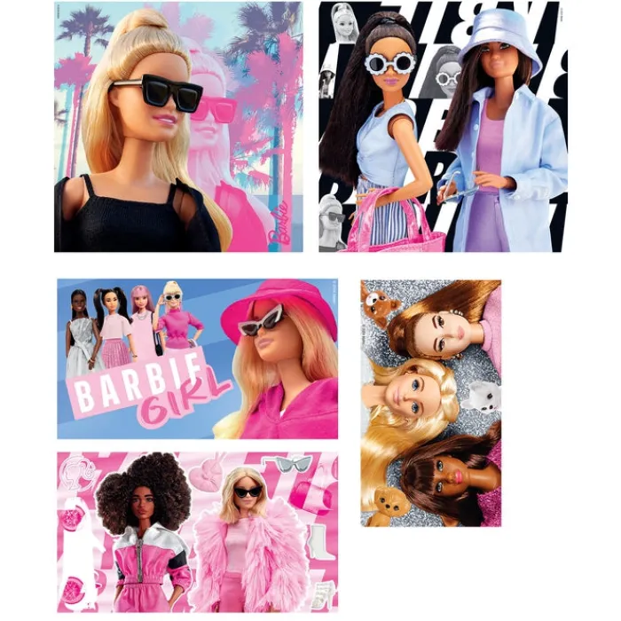 Clementoni Cartes|Autres Personnages|Barbie - 1x60 + 2x48 + 4x30 + 3x18 pièces