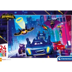 Clementoni Cartes|Autres Personnages|Batwheels - 24 pièces