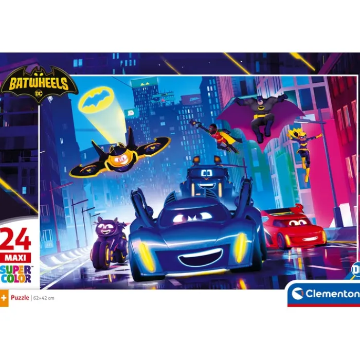 Clementoni Cartes|Autres Personnages|Batwheels - 24 pièces