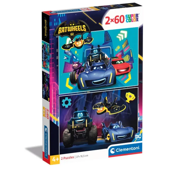 Clementoni Cartes|Autres Personnages|Batwheels - 60 pièces