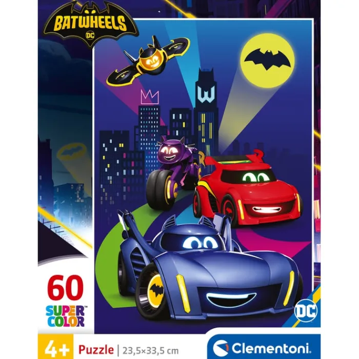 Clementoni Cartes|Autres Personnages|Batwheels - 60 pièces