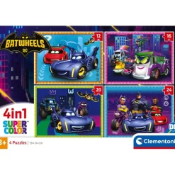 Clementoni Cartes|Autres Personnages|Batwheels - 1x12 + 1x16 + 1x20 + 1x24 pièces