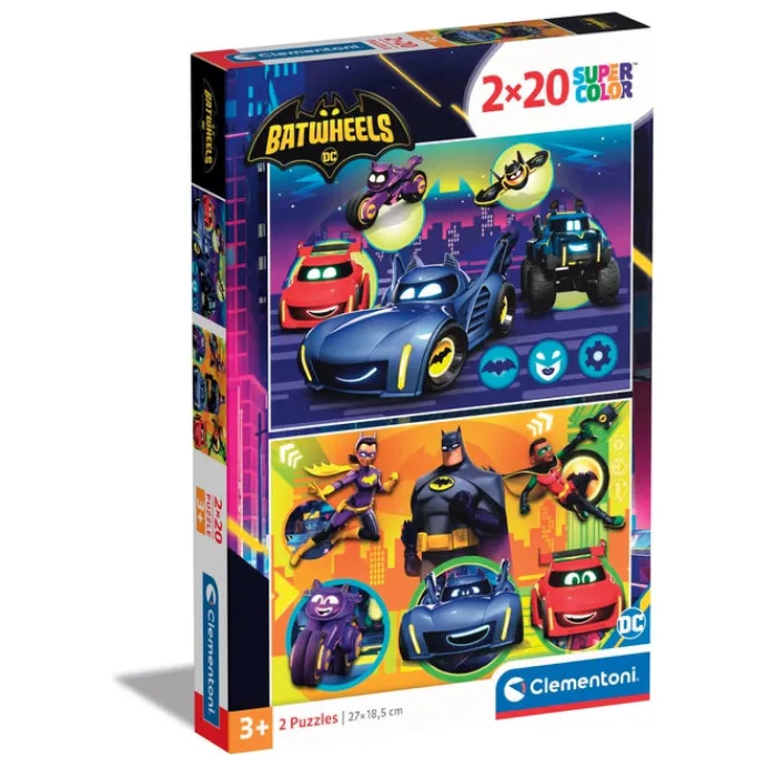 Clementoni Cartes|Autres Personnages|Batwheels - 2x20 pièces