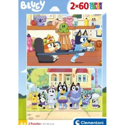 Clementoni Cartes|Autres Personnages|Bluey - 60 pièces