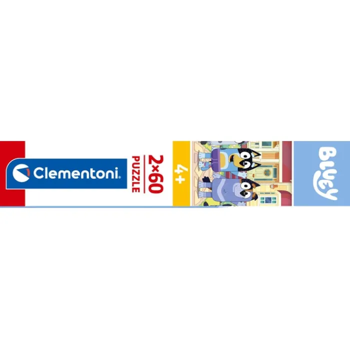 Clementoni Cartes|Autres Personnages|Bluey - 60 pièces