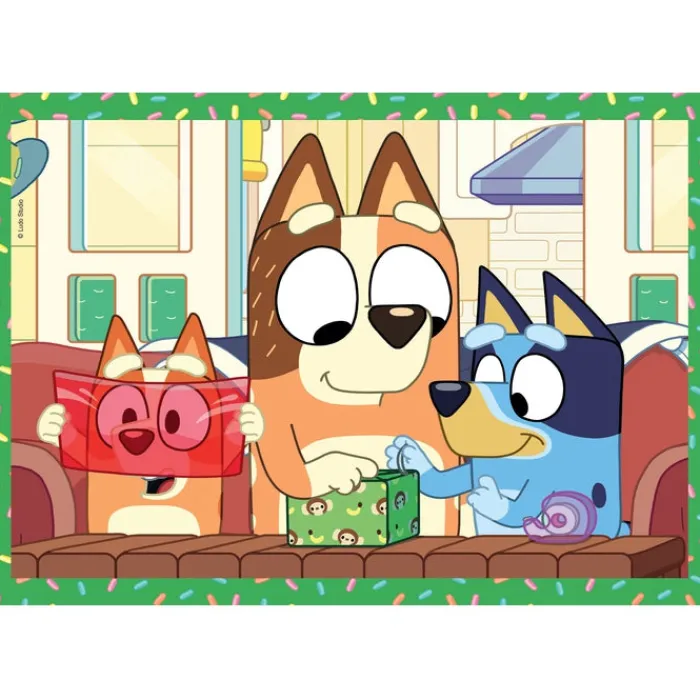 Clementoni Cartes|Autres Personnages|Bluey - 1x12 + 1x16 + 1x20 + 1x24 pièces