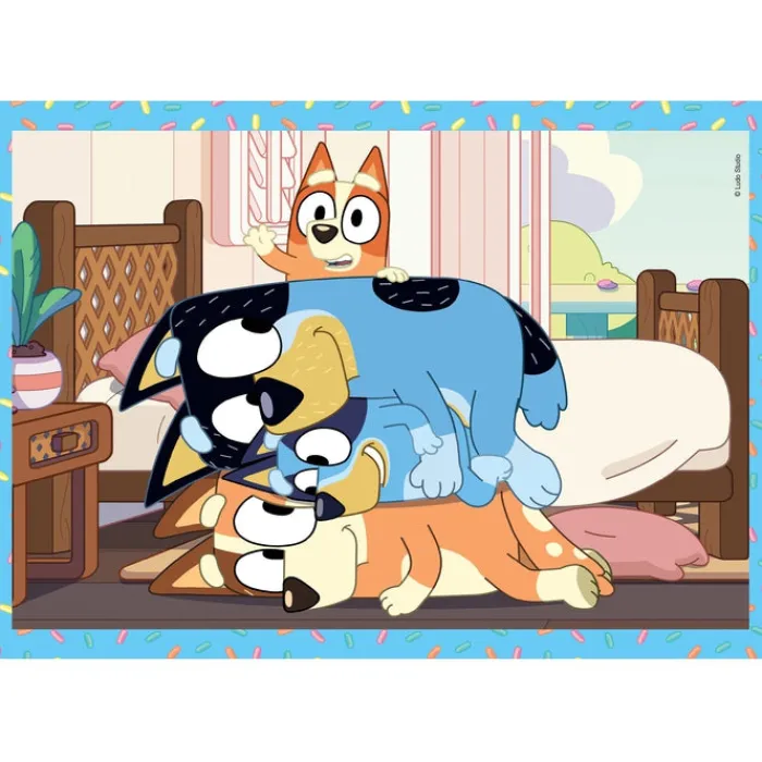 Clementoni Cartes|Autres Personnages|Bluey - 1x12 + 1x16 + 1x20 + 1x24 pièces