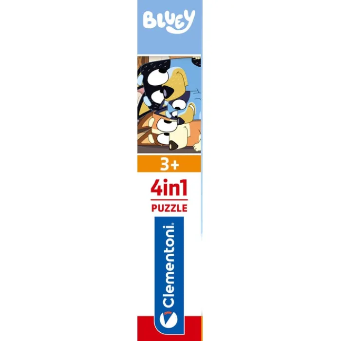 Clementoni Cartes|Autres Personnages|Bluey - 1x12 + 1x16 + 1x20 + 1x24 pièces