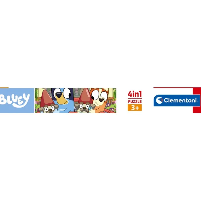 Clementoni Cartes|Autres Personnages|Bluey - 1x12 + 1x16 + 1x20 + 1x24 pièces
