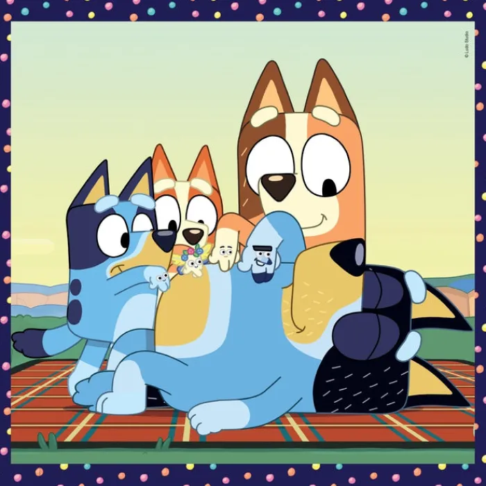 Clementoni Cartes|Autres Personnages|Bluey - 3x48 pièces