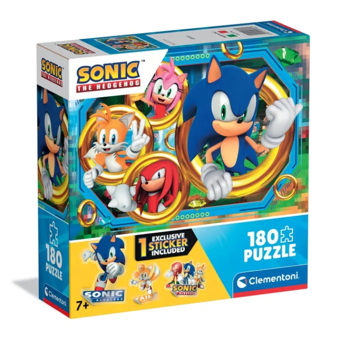 Clementoni Cartes|Autres Personnages|Box Sonic - 180 pièces