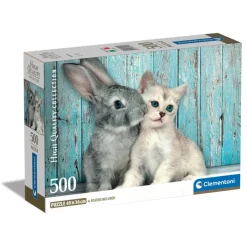 Clementoni Football|Vintage|Cat & Bunny - 500 pièces