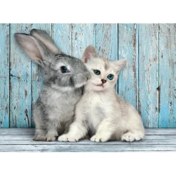 Clementoni Football|Vintage|Cat & Bunny - 500 pièces