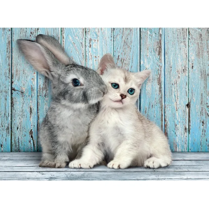 Clementoni Football|Vintage|Cat & Bunny - 500 pièces
