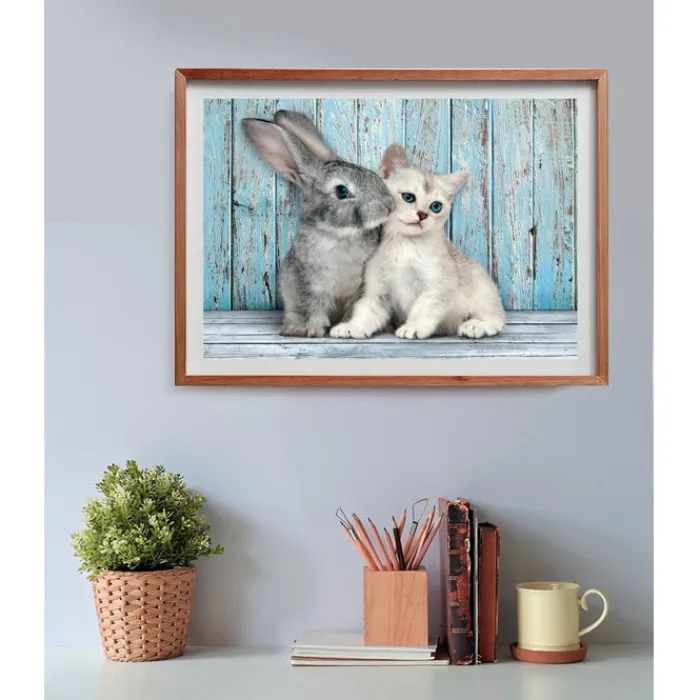 Clementoni Football|Vintage|Cat & Bunny - 500 pièces