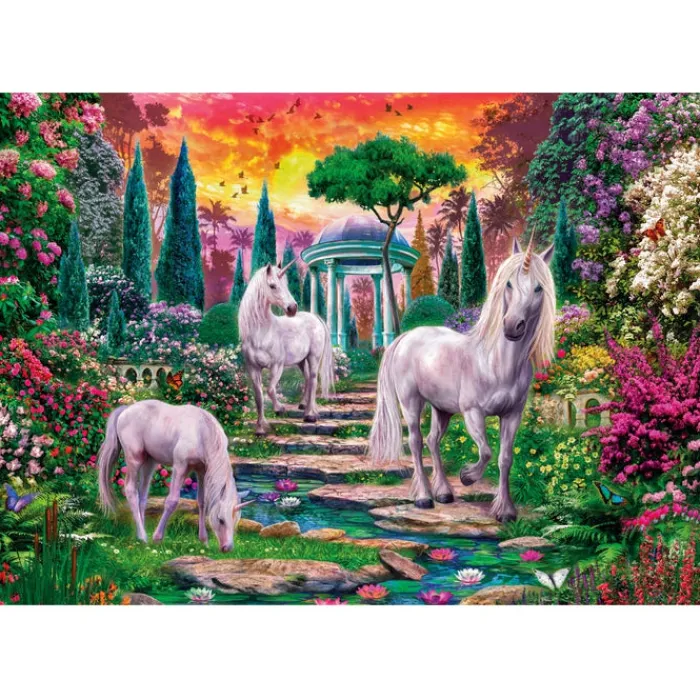 Clementoni Fantastique|Cartes|Classical Garden Unicorns - 2000 pièces