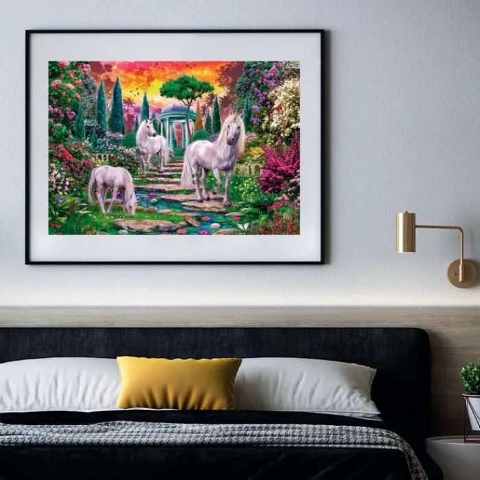 Clementoni Fantastique|Cartes|Classical Garden Unicorns - 2000 pièces