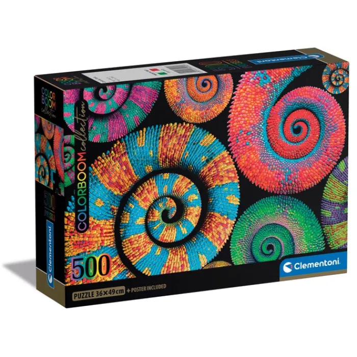 Clementoni Color Boom|Football|Colorboom Curly Tails - 500 pièces
