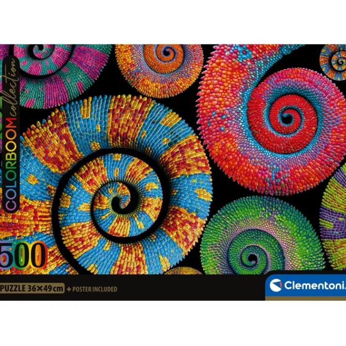 Clementoni Color Boom|Football|Colorboom Curly Tails - 500 pièces