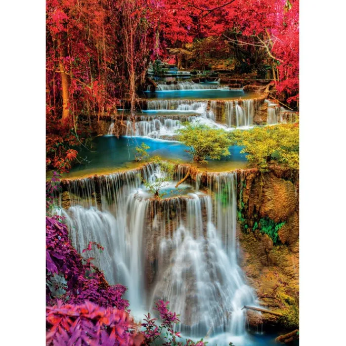 Clementoni Football|Vintage|Colourful Thai Falls - 1000 pièces