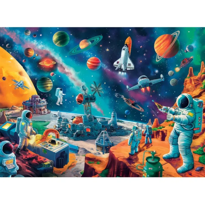 Clementoni Cartes|Illustrations|Cosmic Crew - 104 pièces