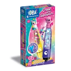 Clementoni Jeux Créatifs|Crée tes fluos - Trendy animals