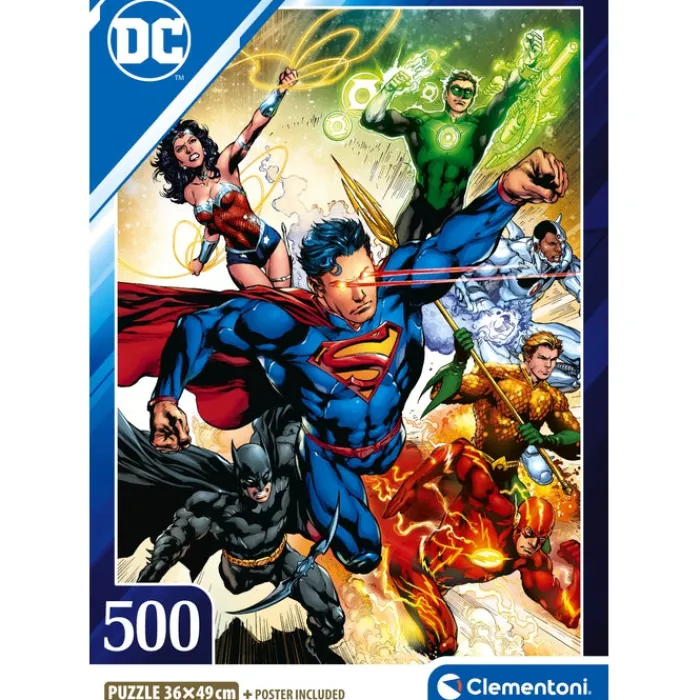 Clementoni Football|Autres Personnages|Dc Comics - 500 pièces