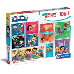 Clementoni Cartes|Dc Comics - 1x60 + 2x48 + 4x30 + 3x18 pièces