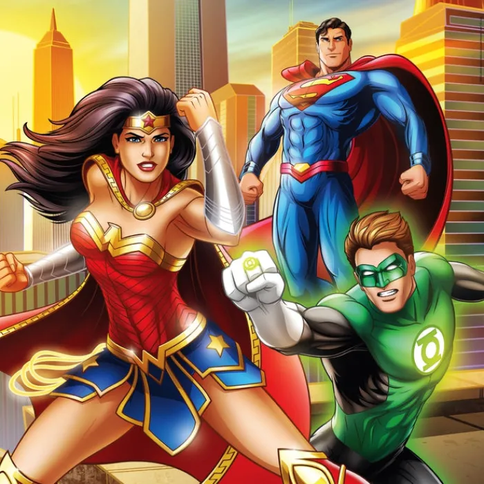 Clementoni Cartes|Vintage|Dc Comics Justice League - 3x48 pièces
