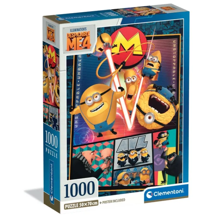 Clementoni Football|Autres Personnages|Despicable Me 4 - 1000 pièces