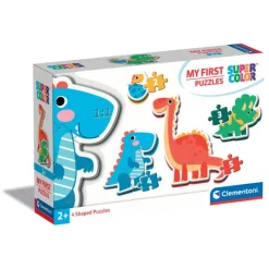 Clementoni Cartes|Illustrations|Dinosaurs - 1x3 + 1x6 + 1x9 + 1x12 pièces