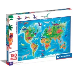 Clementoni Cartes|Illustrations|Dinosaurs Map - 180 pièces