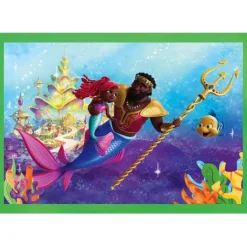 Clementoni Princesses Disney|Cartes|Disney Ariel - 1x12 + 1x16 + 1x20 + 1x24 pièces