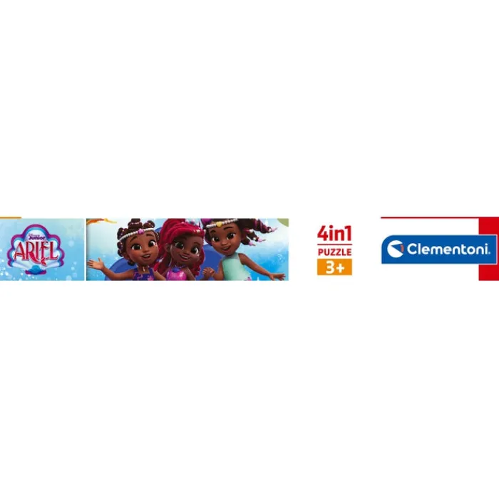 Clementoni Princesses Disney|Cartes|Disney Ariel - 1x12 + 1x16 + 1x20 + 1x24 pièces