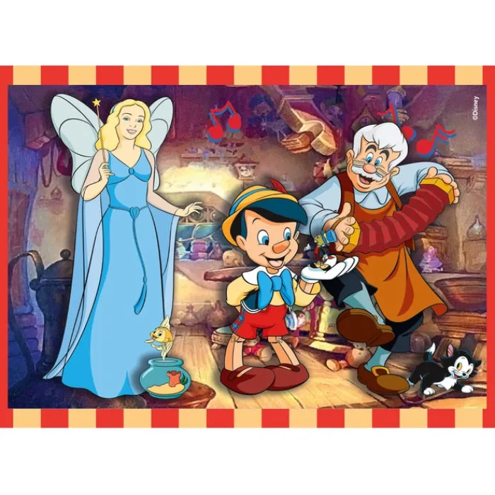 Clementoni Personnages Disney|Cartes|Disney Classics - 1x12 + 1x16 + 1x20 + 1x24 pièces
